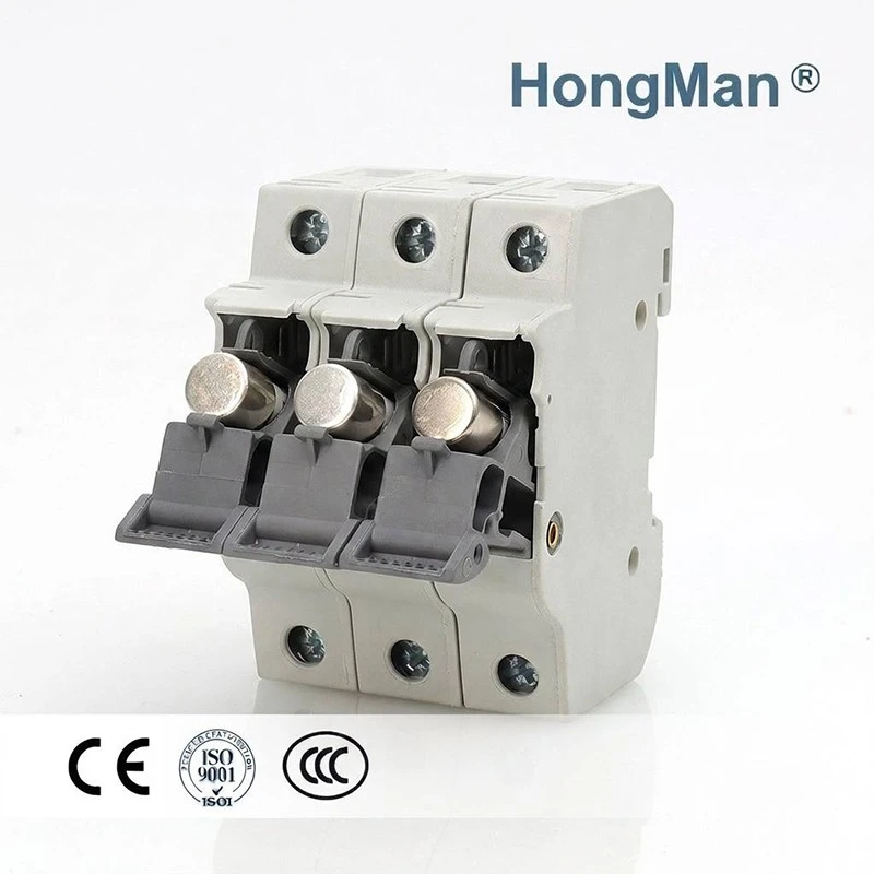 690V AC 32A 10x38mm Solar PV DIN Rail Fuse Holder factory
