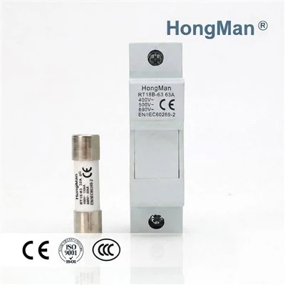 690V AC 63A 14x51mm Solar PV DIN Rail Fuse Holder